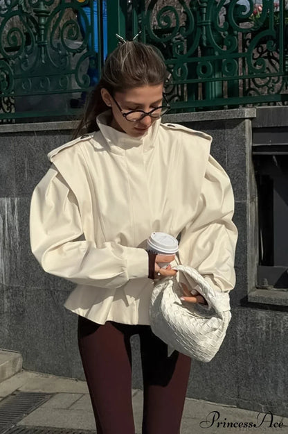 Minimalist Waist Tie Collar Long Sleeve Trench Coat