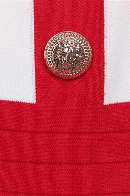 Lorraine U-neck Contrast Mini Dress