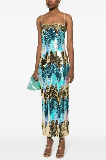 Moira Sequins Cami Maxi Dress