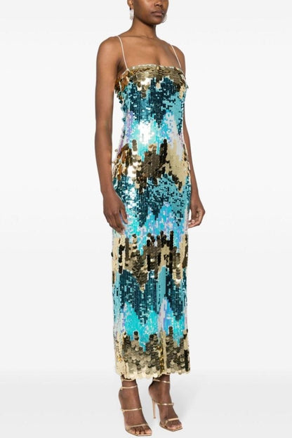Moira Sequins Cami Maxi Dress