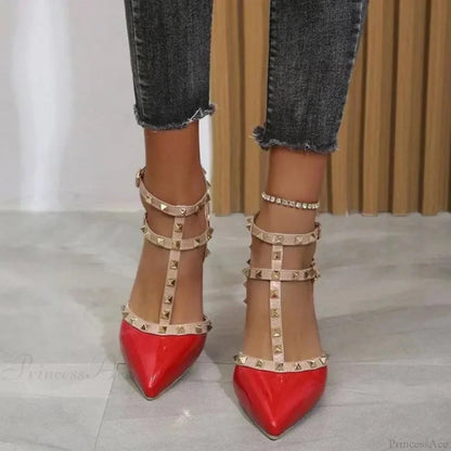 Mules Fasten Gothic Pointed Toe Tall Heel