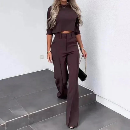 | Women’s Modern Matching Top and Trousers