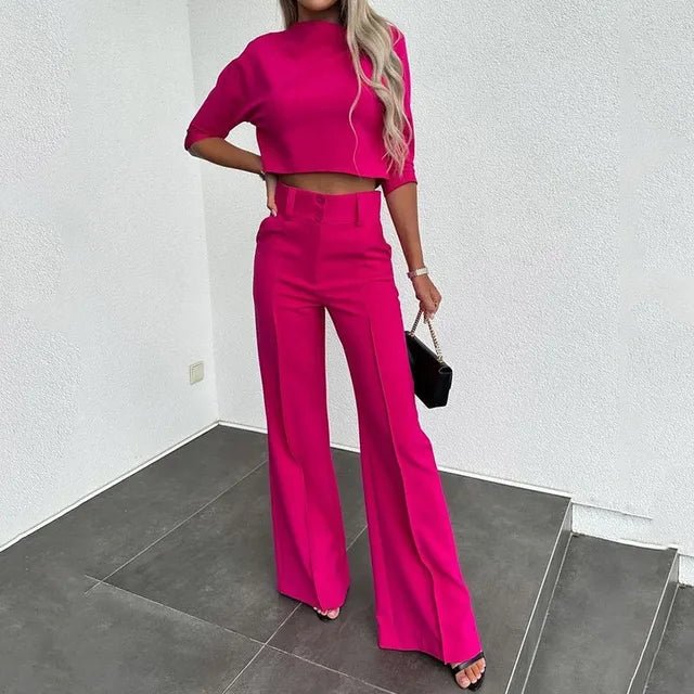 | Women’s Modern Matching Top and Trousers