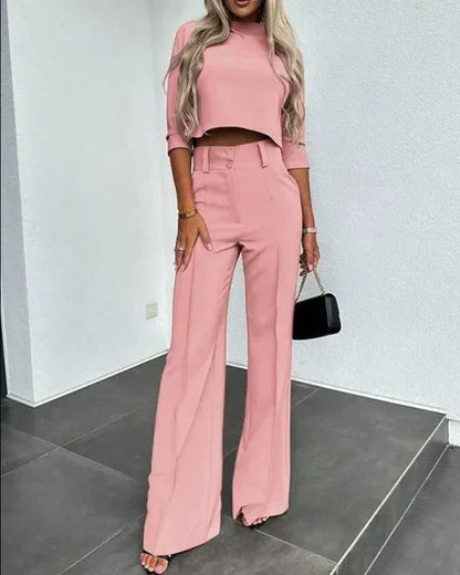 | Women’s Modern Matching Top and Trousers