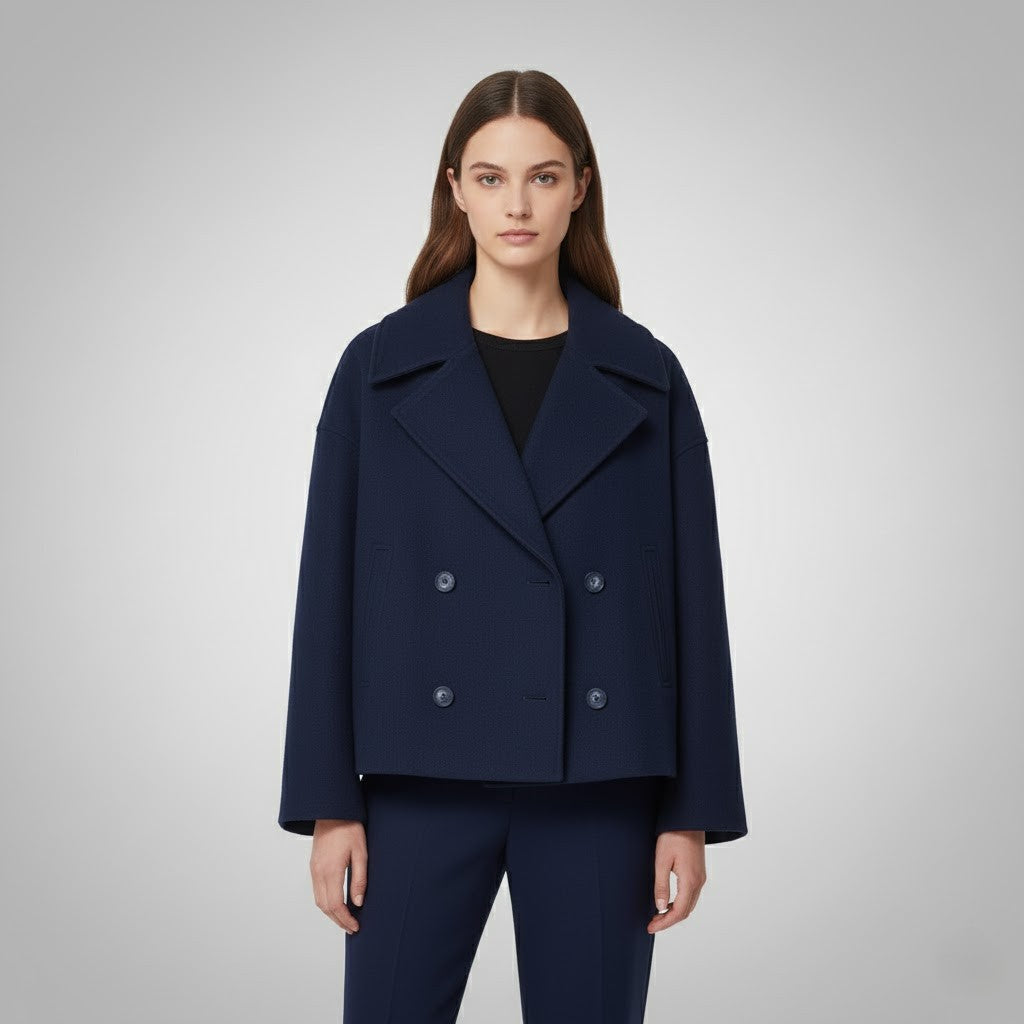 Georgia | Classic Double Button Short Jacket for Women