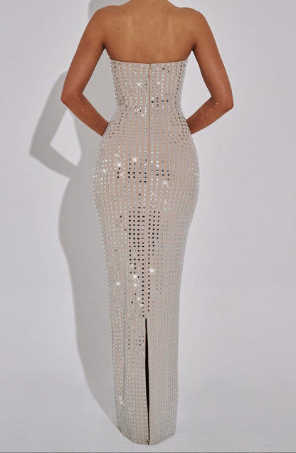 Josefina Maxi Dress-Nude