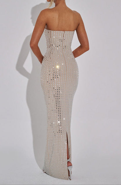 Josefina Maxi Dress-Nude