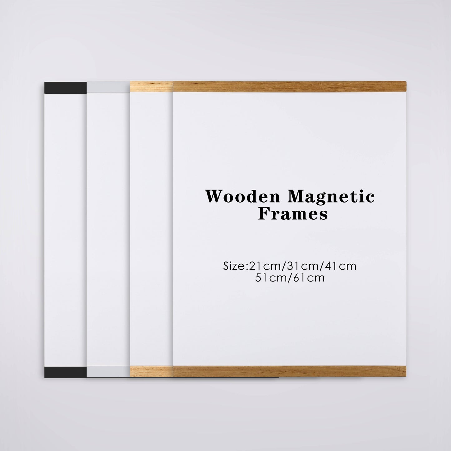 Teak Wood Magnetic Frame
