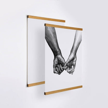 Teak Wood Magnetic Frame