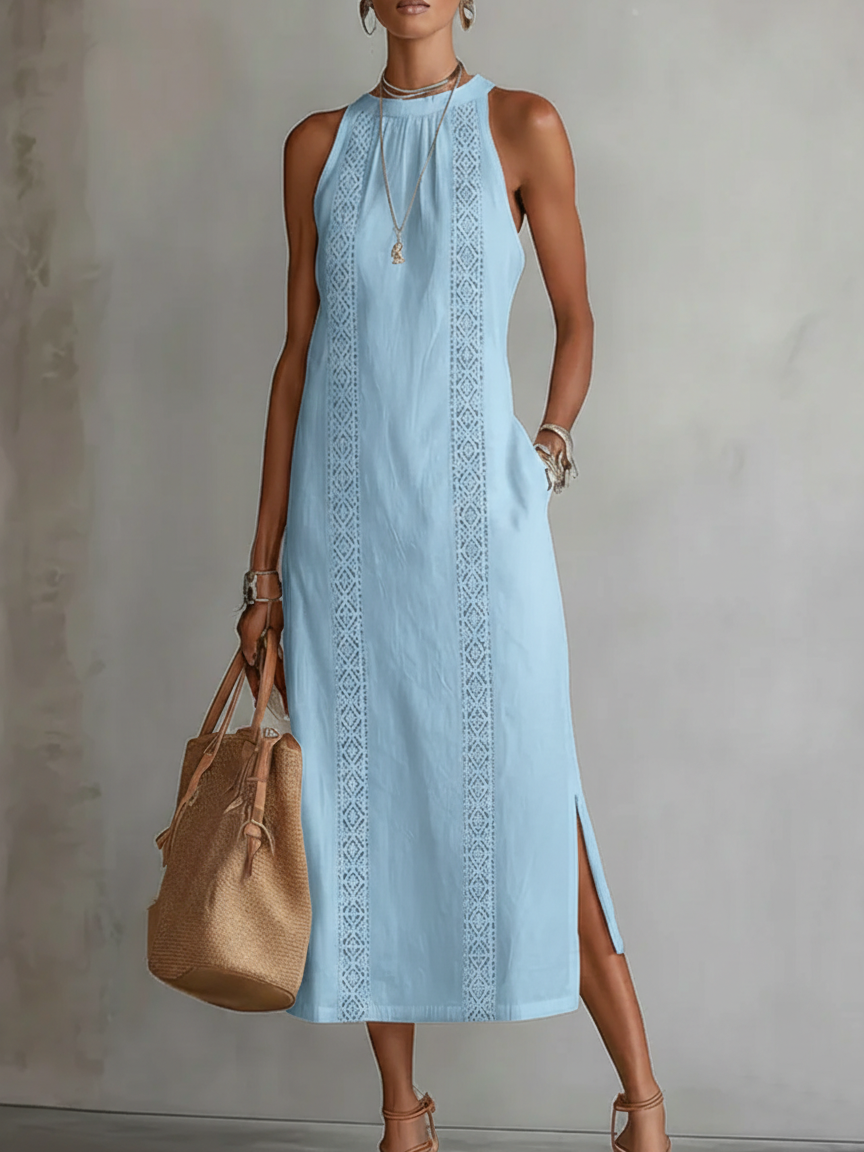 Cassandra | Linen Midi Dress