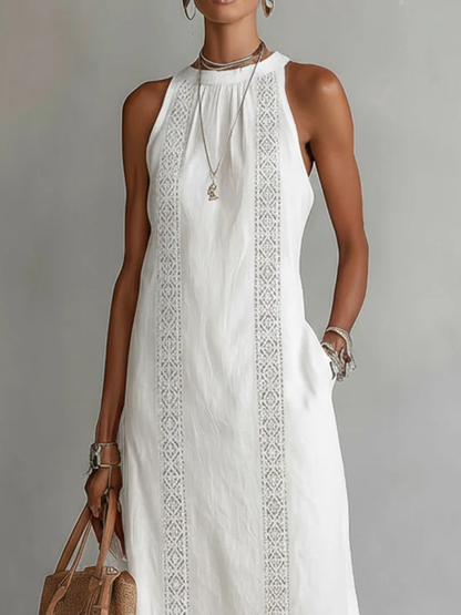 Cassandra | Linen Midi Dress