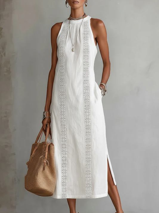 Cassandra | Linen Midi Dress