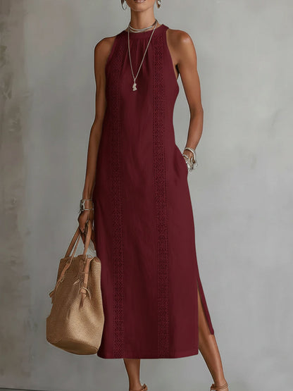 Cassandra | Linen Midi Dress