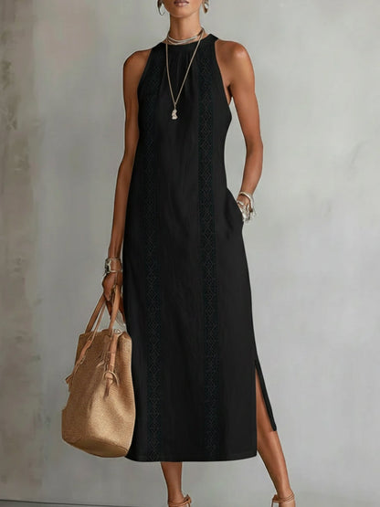 Cassandra | Linen Midi Dress