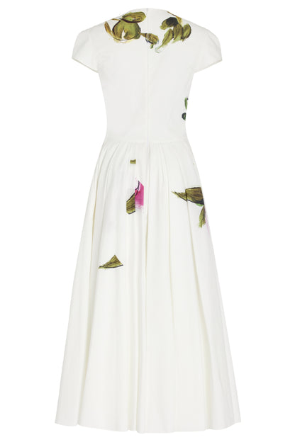 Lindsay Rose Printed Cap Sleeve Midi Dress