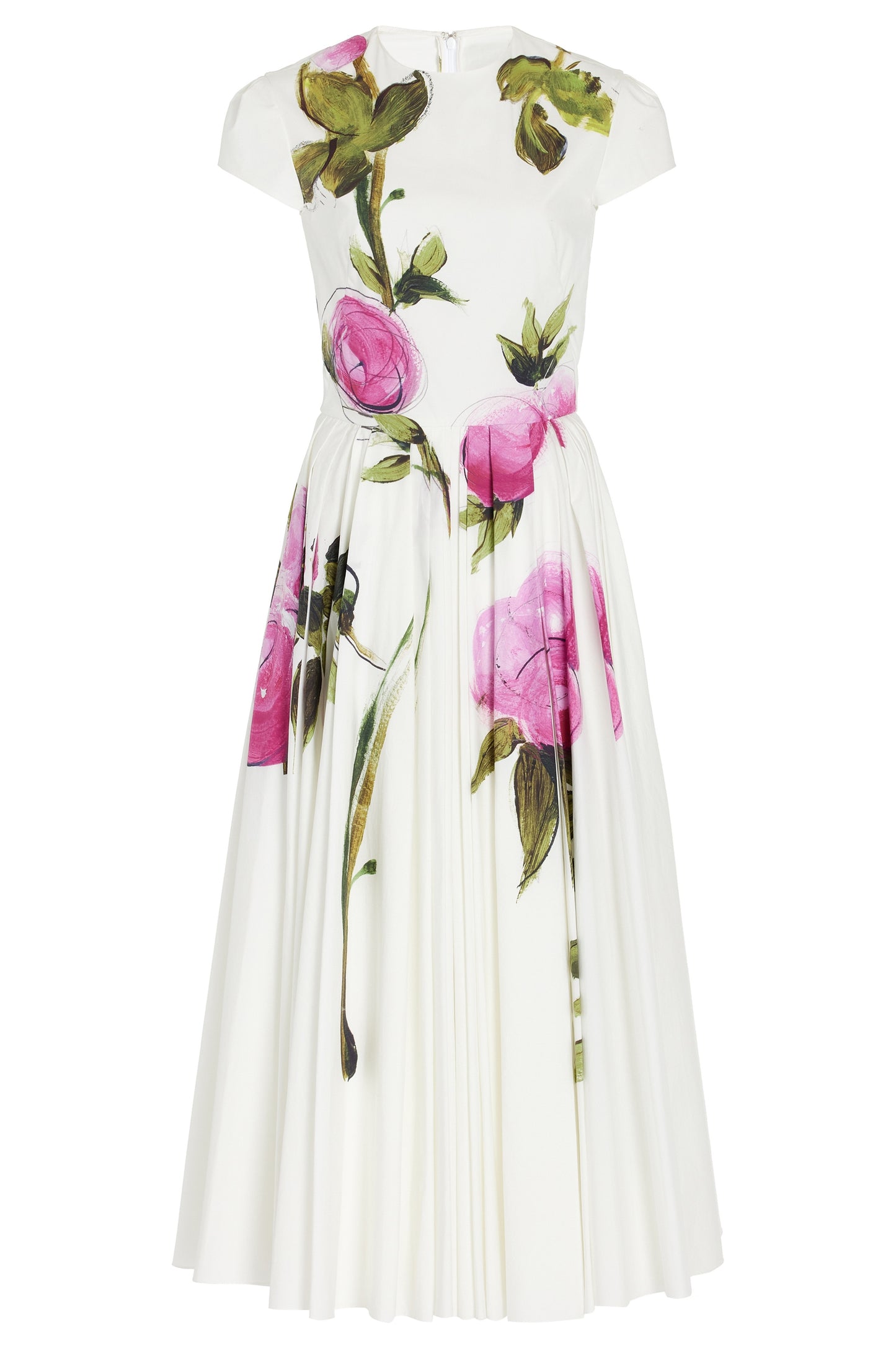 Lindsay Rose Printed Cap Sleeve Midi Dress