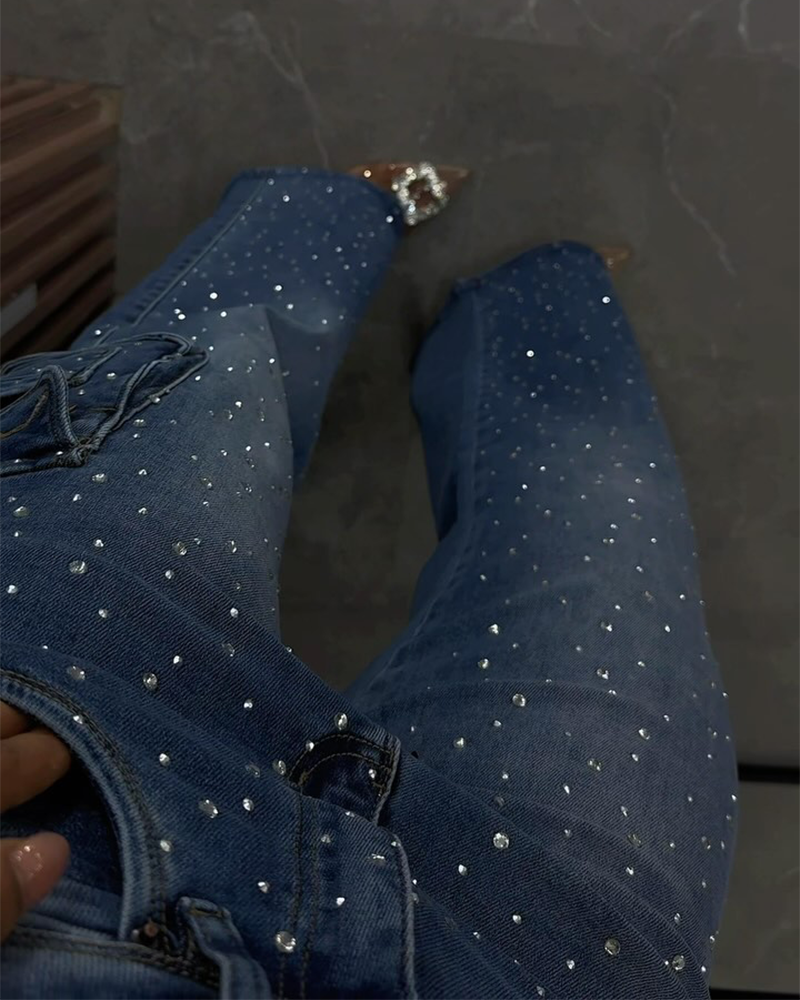 Straight Jeans With Stick-Stick Sticks (Pre-Sale)