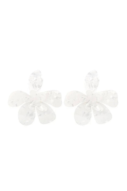 Oversized Acrylic Flower Earrings
