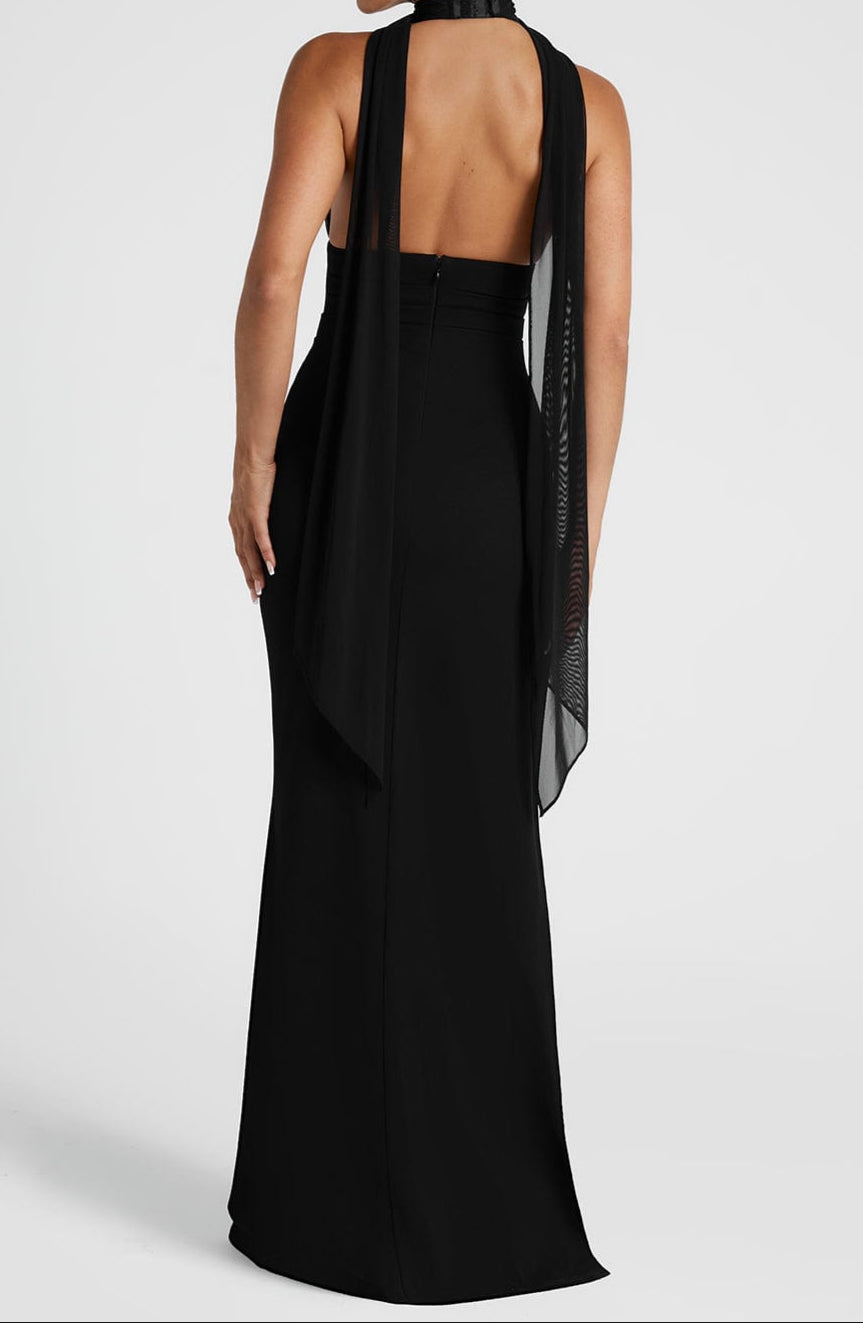 Micaela Maxi Dress-Black