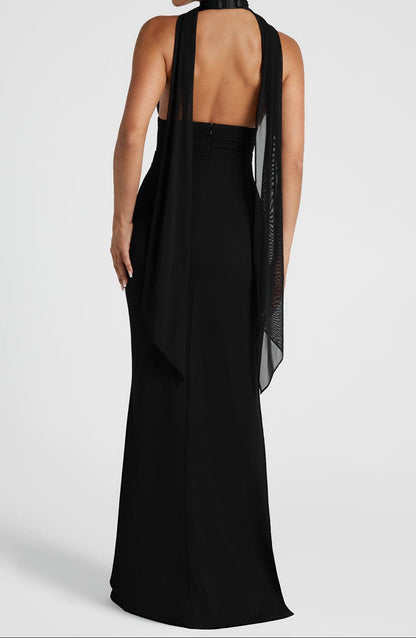 Micaela Maxi Dress-Black