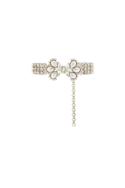 Pearl Bow-tie Diamante Choker