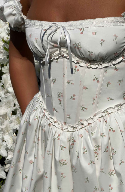 Clarice Mini Dress - Blush Floral Print