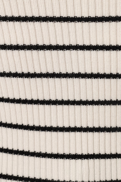 Kiersten Knit Top - White Black