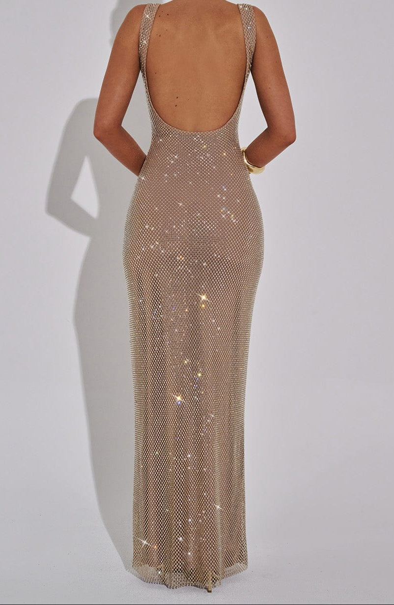 Alessia Maxi Dress - Gold