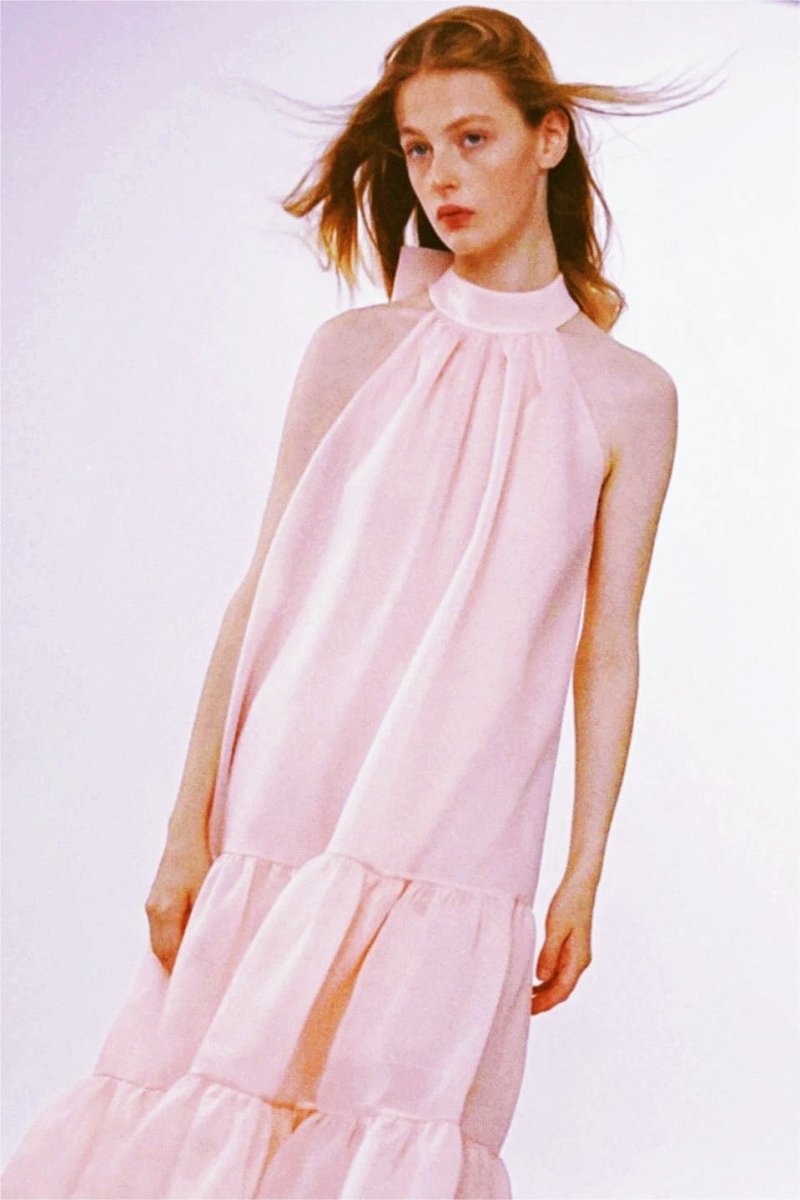 Phoebe Bowknot A-Line Tiered Maxi Dress