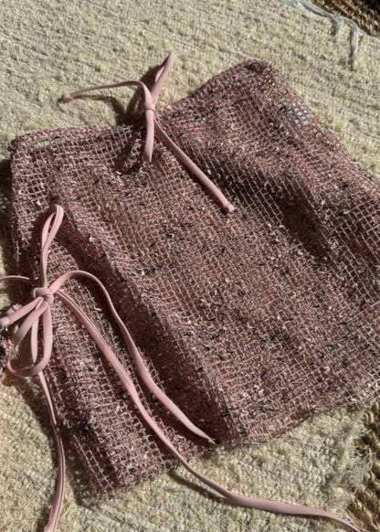 Aurelia - 3-Piece Textured Bikini Set with Skirt Cover-Up