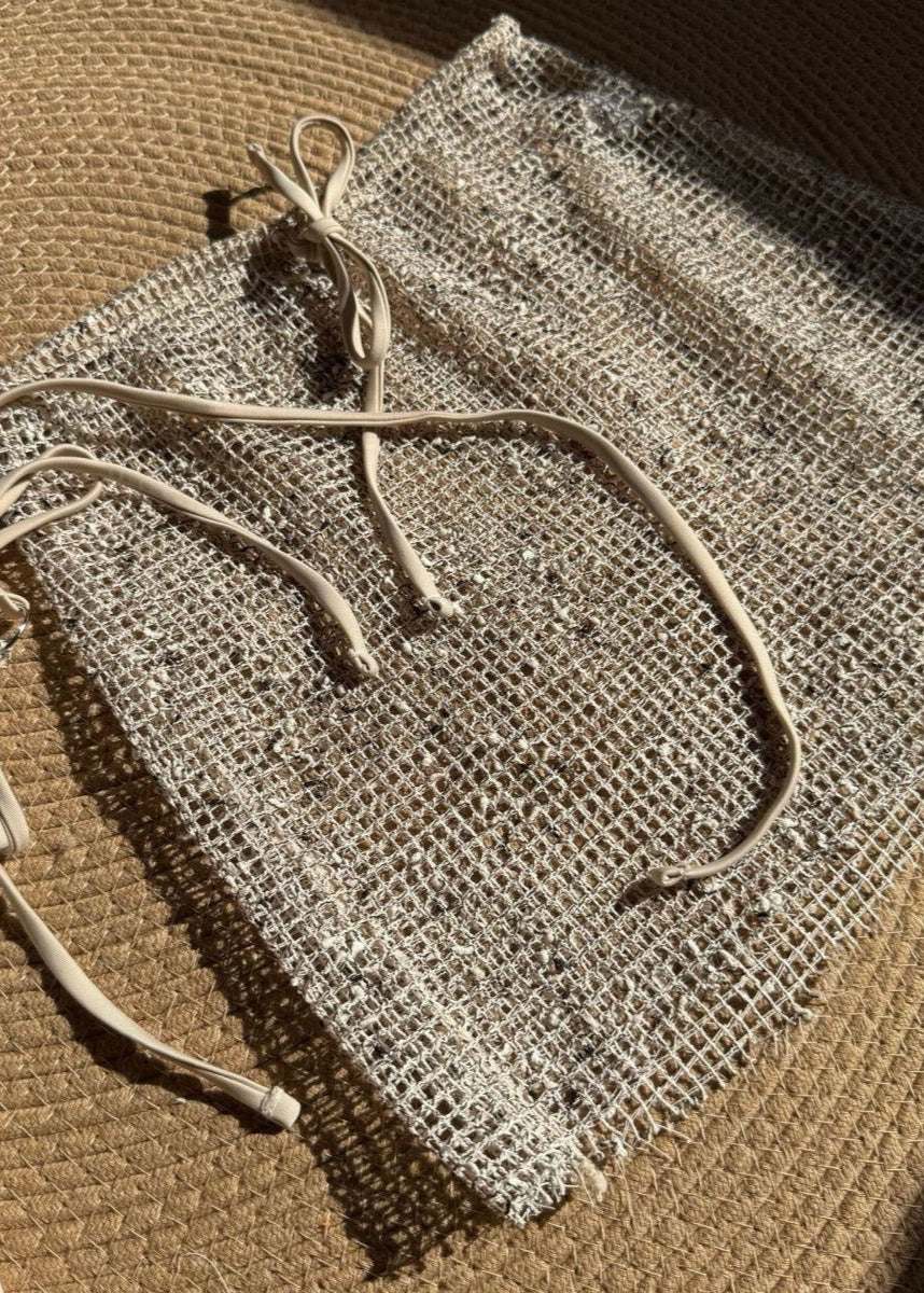 Aurelia - 3-Piece Textured Bikini Set with Skirt Cover-Up