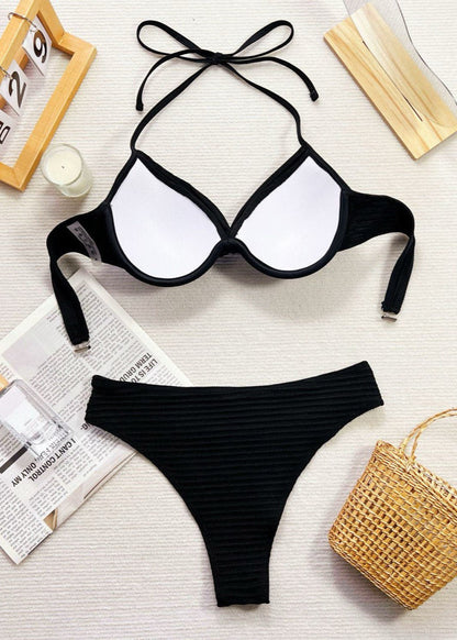 Capri Coast - Textured Push-Up Bikini Set