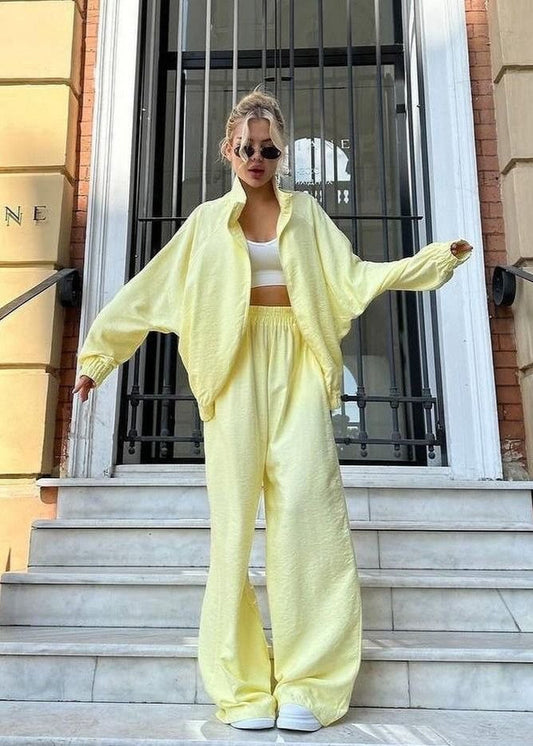 Sunbeam Flow - Relaxed Shirt & Wide-Leg Pants Set