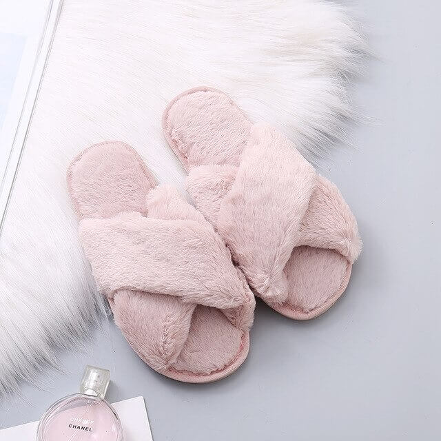 Nordic Cozy Cross Band Slippers - Buy 1 Get 1 Free