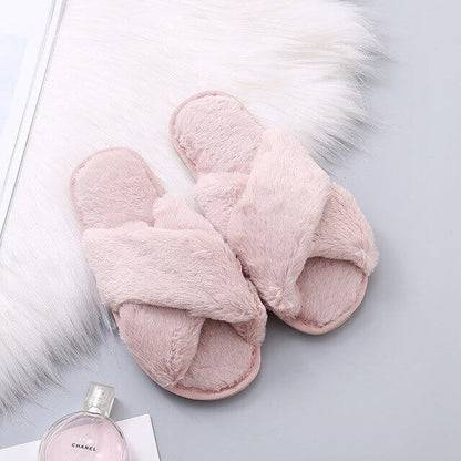 Nordic Cozy Cross Band Slippers - Buy 1 Get 1 Free