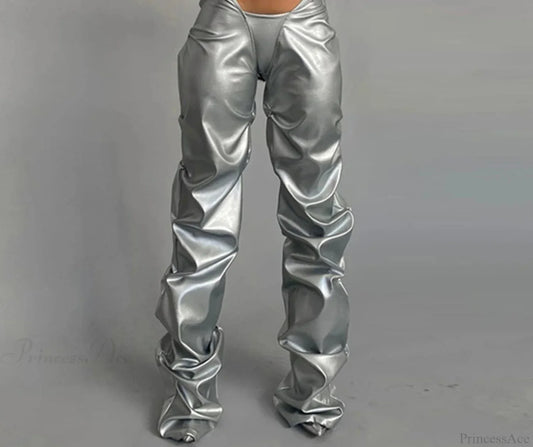 Pleated Gothic Loose Waist Trouser