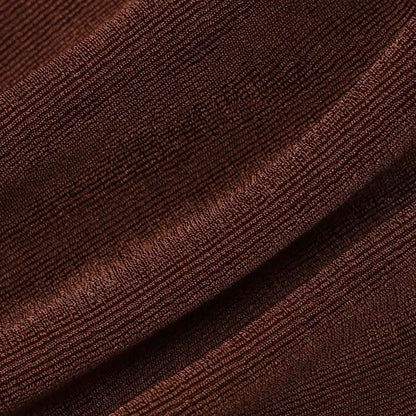 Halter deep V neck beaded ruched slit top