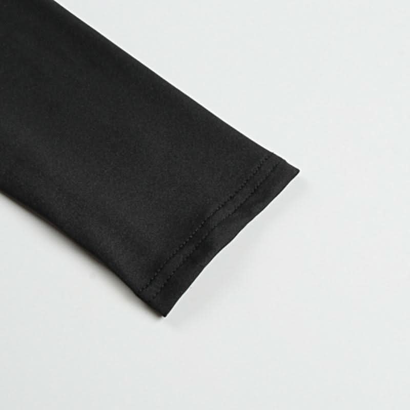 Bowknot long sleeve lace hem v neck mini dress