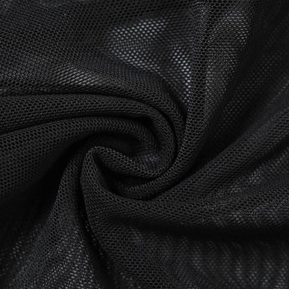 Glitter v neck mesh backless cami top