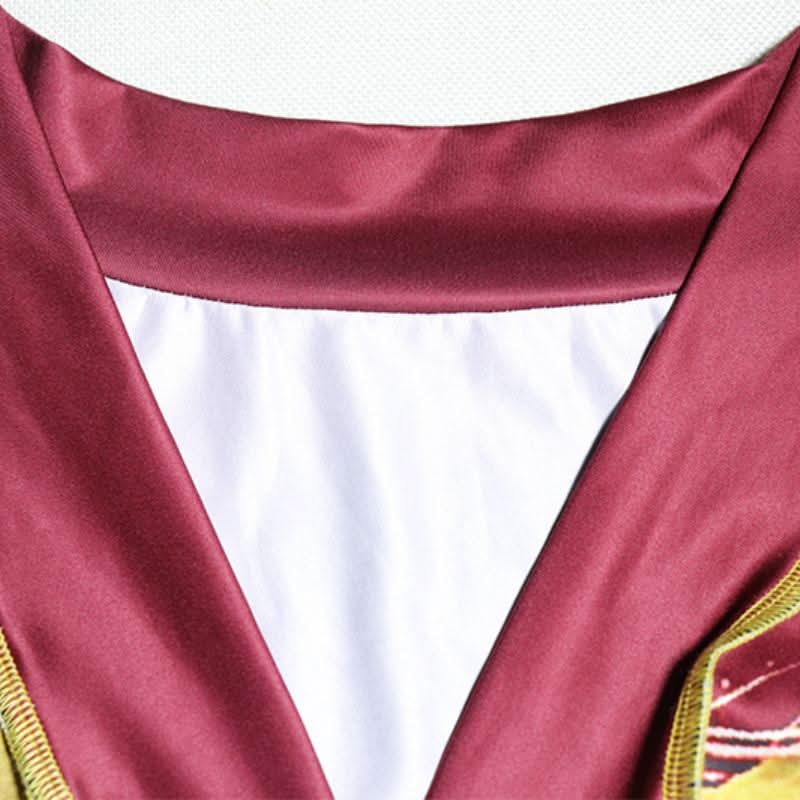 Long sleeve v neck button stitch print maxi skirt set