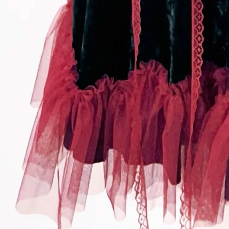 Long sleeve flower applique ruffle feather maxi dress