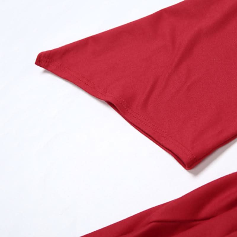 Long sleeve zip-up irregular ruffle square neck maxi dress