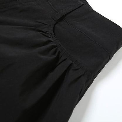 Pocket zip-up button high rise straight leg pant