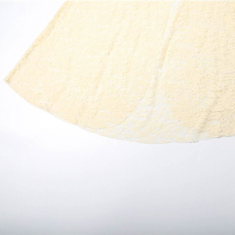 Lace hem high slit ruched flower print maxi skirt