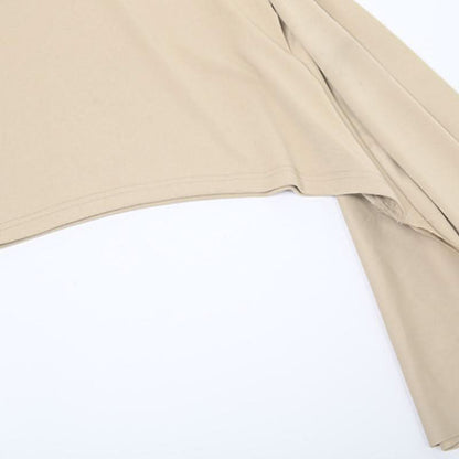 Irregular A line solid mini skirt