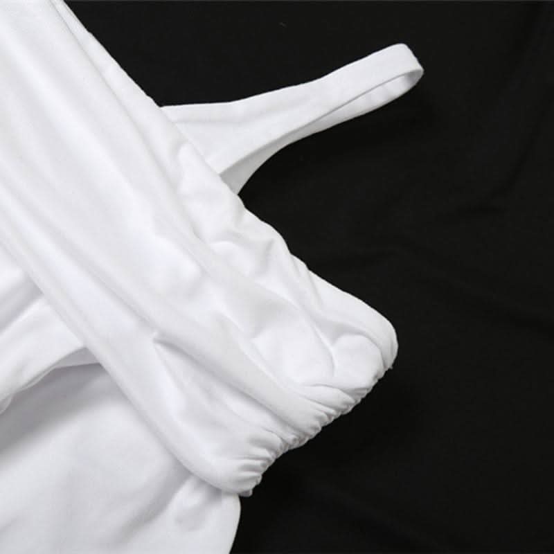 Long sleeve square neck ruched cami maxi dress