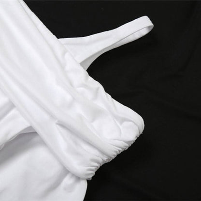 Long sleeve square neck ruched cami maxi dress