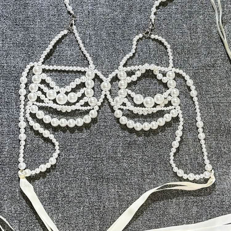 Halter hollow out beaded self tie cut out top