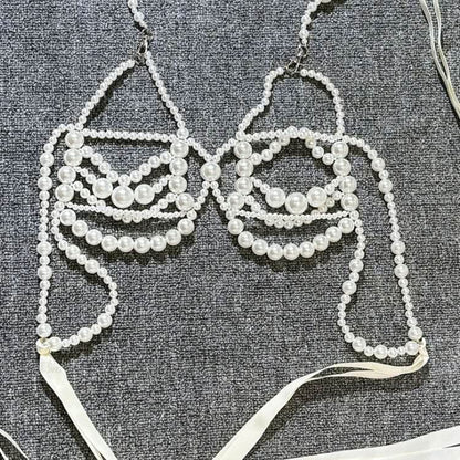 Halter hollow out beaded self tie cut out top