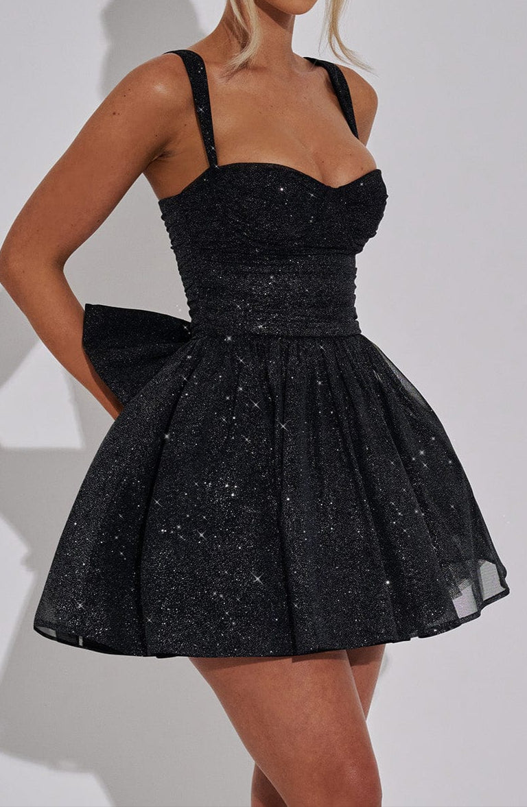 Giuliana Mini Dress - Black Sparkle
